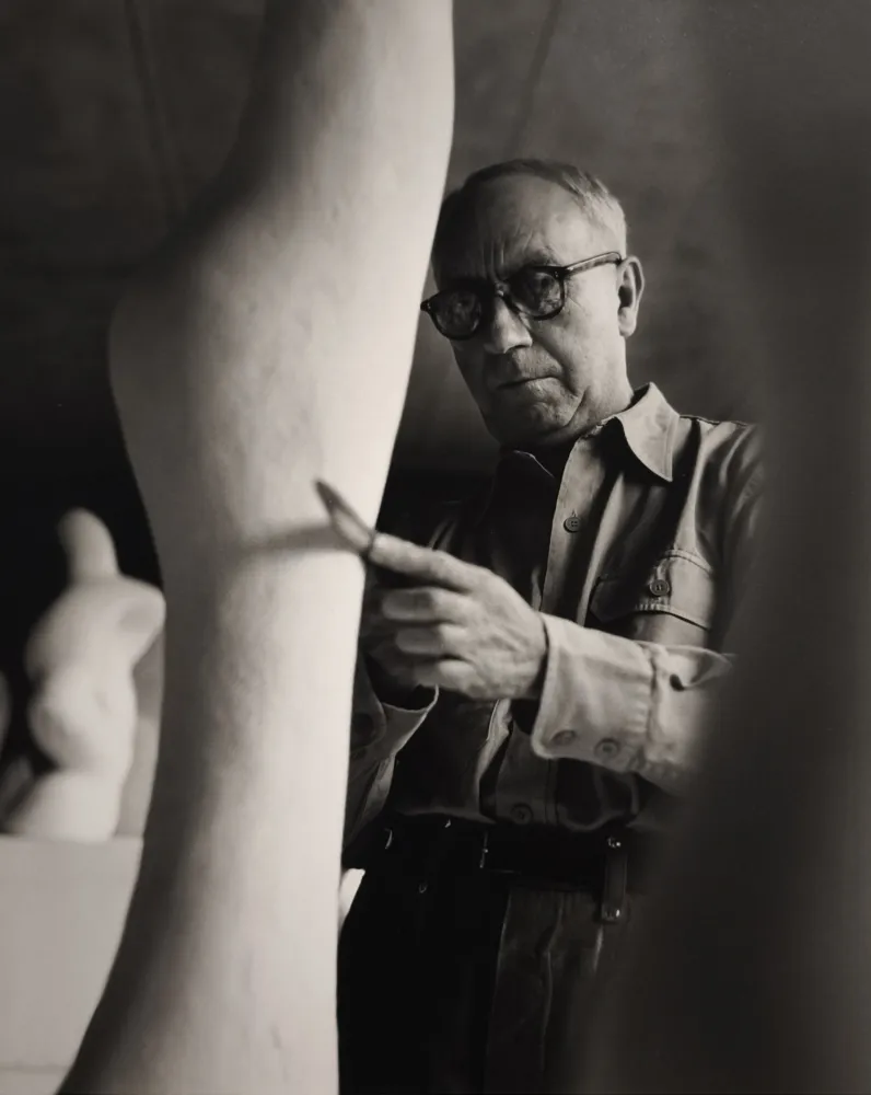 Fotografie Scheidegger - Hans Arp, um 1956. 