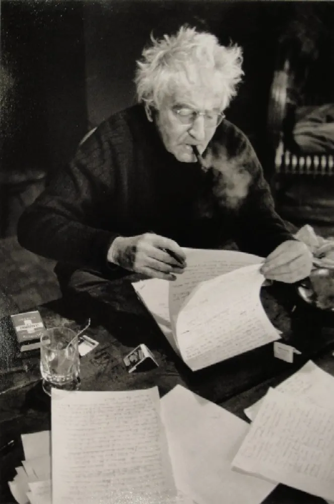 Fotografie Scheidegger - VARLIN (Willy Guggenheim) schreibt den Text über Karl Geiser