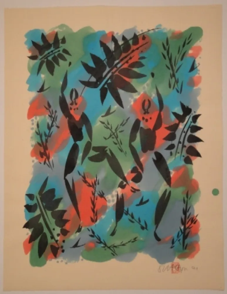 Monotypie Scheidl - Tanzfigur