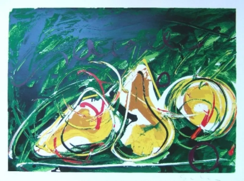 Siebdruck Schifano - Apple