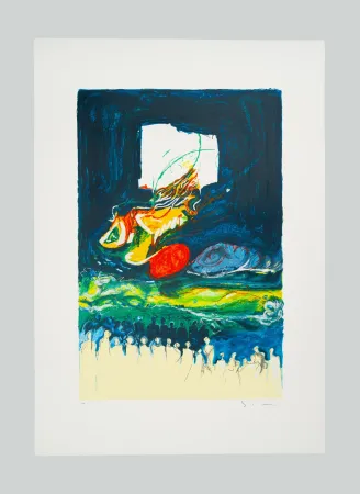 Siebdruck Schifano - Buio inquinato