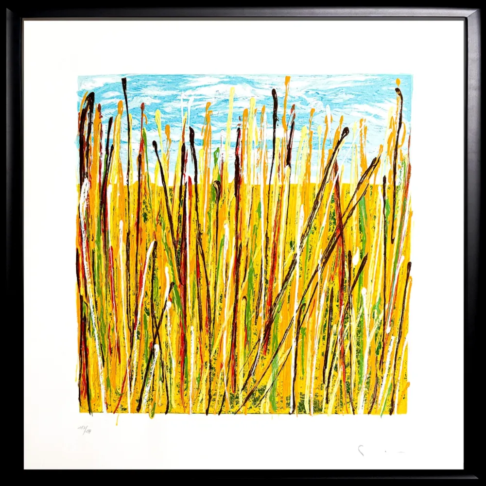Siebdruck Schifano - Campo di grano