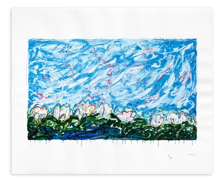 Siebdruck Schifano - Gigli d'acqua