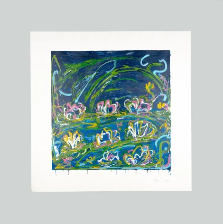 Siebdruck Schifano - Gigli d'acqua