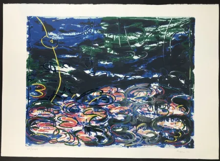 Siebdruck Schifano - GIGLI D'ACQUA