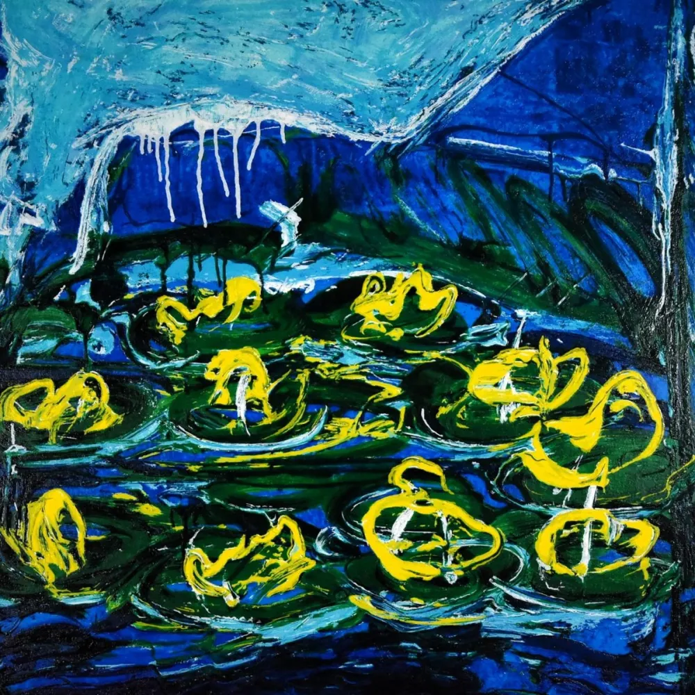 Lithographie Schifano - Mario Schifano (1934–1998) - Acquatico - Enamel screen printing - 1988