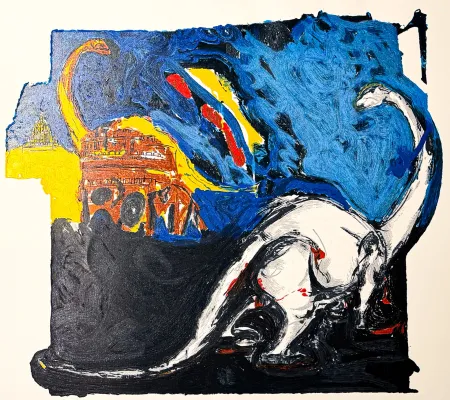 Siebdruck Schifano - Mario Schifano (1934–1998) – Innocenza figurata – Lithograph with screen printing on paper – 1996