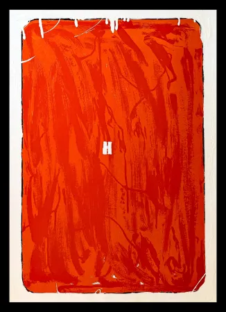 Siebdruck Schifano - Mario Schifano (1934–1998) - Monochrome - Materic serigraphy with enamels on cardboard - 1975