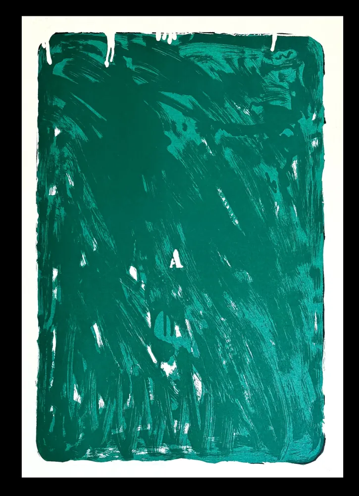 Siebdruck Schifano - Mario Schifano (1934–1998) - Monochrome - Materic serigraphy with enamels on cardboard - 1975