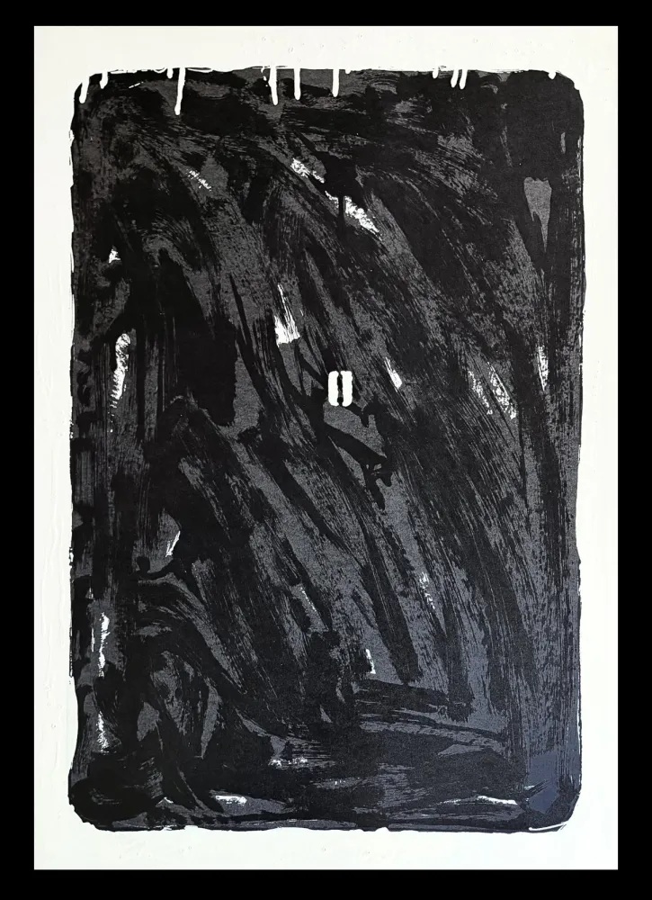 Siebdruck Schifano - Mario Schifano (1934–1998) - Monochrome - Materic serigraphy with enamels on cardboard - 1975