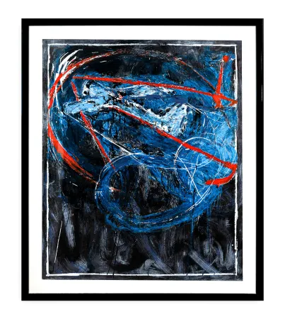 Siebdruck Schifano - Mario Schifano ( 1934 - 1998 ) - NAVIGATORE NOTTURNO - Enamel screen print in 45 colors on Magnani paper - 1989
