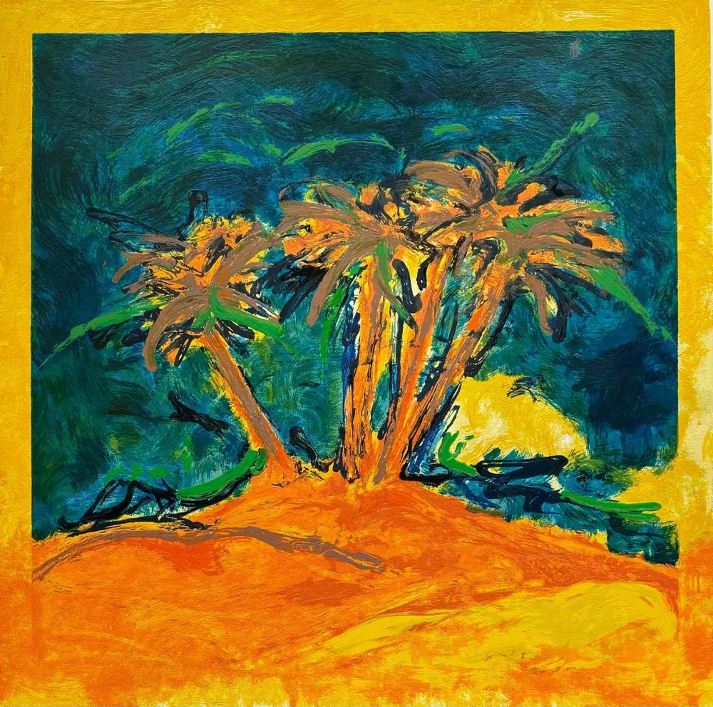 Siebdruck Schifano - Mario Schifano (1934–1998) - Palme - Enamel screen printing - 1993