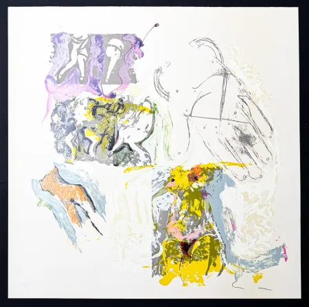 Lithographie Schifano - Mario Schifano (1934–1998) – Sensuale – Lithograph with screen printing on paper – 1988