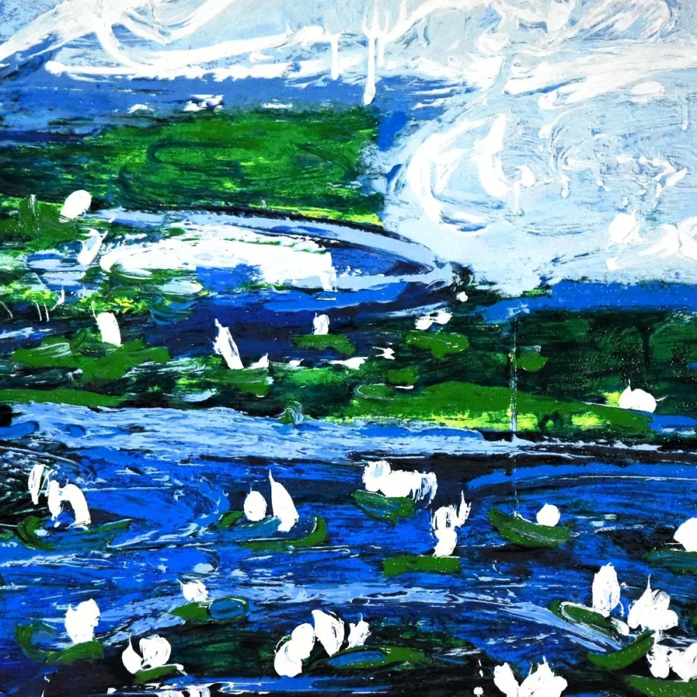 Siebdruck Schifano - Mario Schifano (1934–1998) - Water - Enamel screen printing - 1989