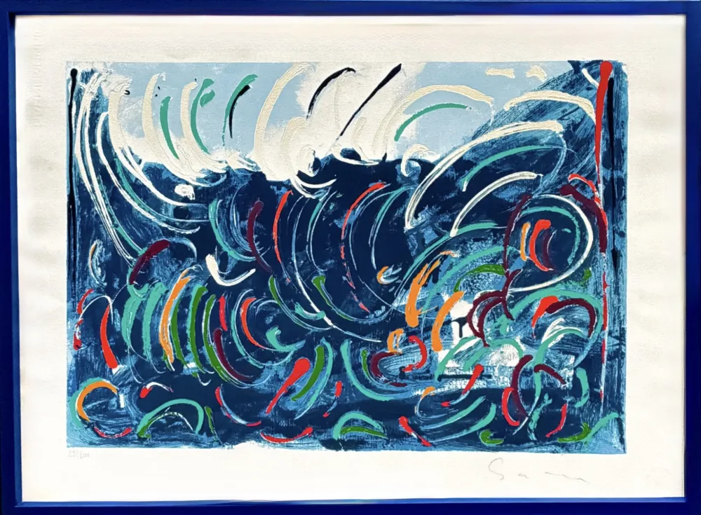 Siebdruck Schifano - Onde (Waves)