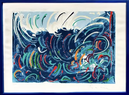 Siebdruck Schifano - Onde (Waves)