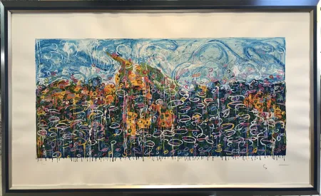 Siebdruck Schifano - Particolare del giardino