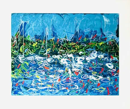 Siebdruck Schifano - Tela francese