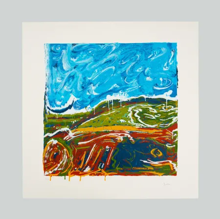 Siebdruck Schifano - Veduta italiana