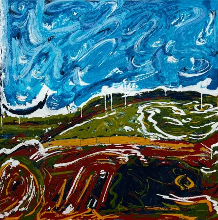 Siebdruck Schifano - Veduta italiana