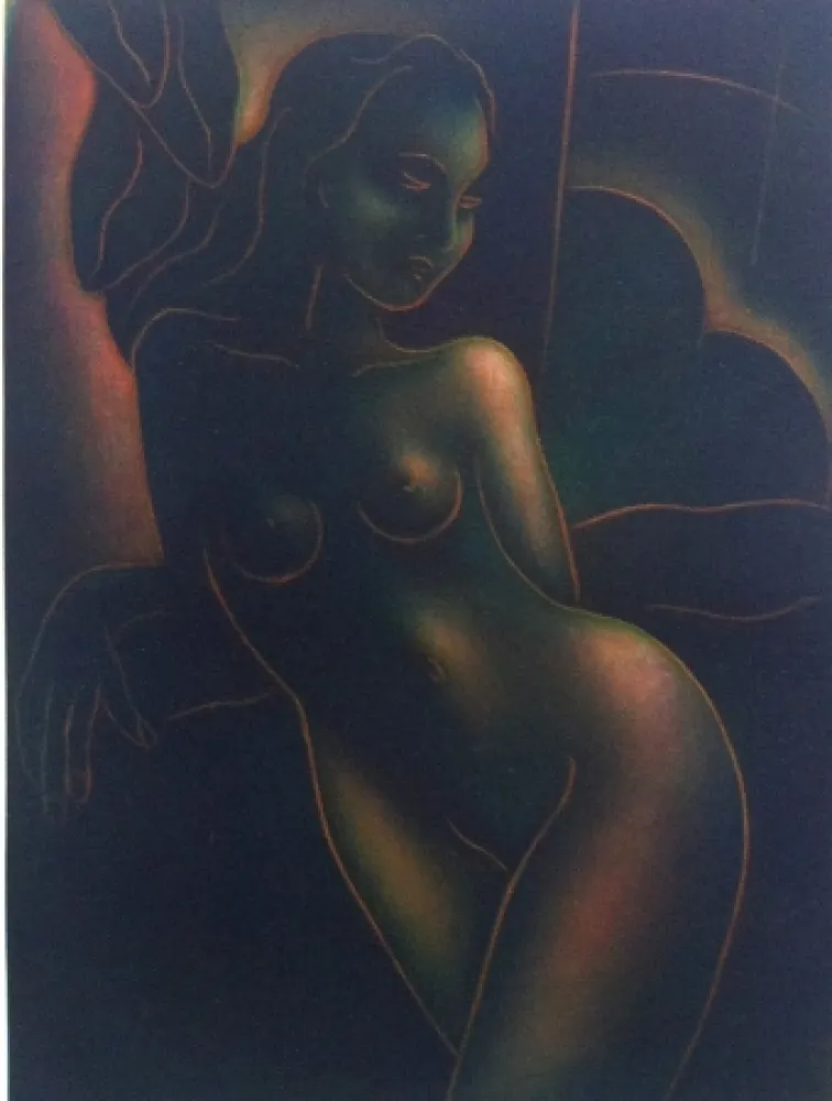 Mezzotinto Schkolnyk - 0mbrée de lune