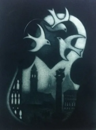 Mezzotinto Schkolnyk - Coeur de venise