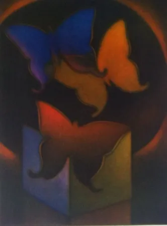 Mezzotinto Schkolnyk - Les papillons