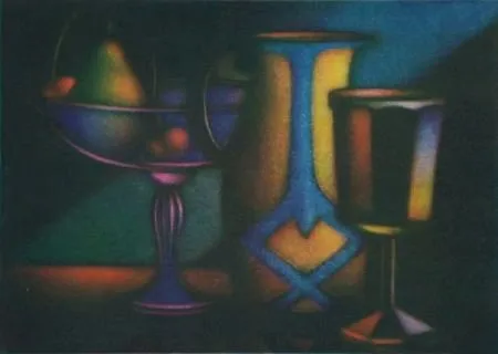 Mezzotinto Schkolnyk - Pichet et verre