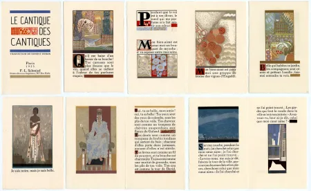 Illustriertes Buch Schmied - LE CANTIQUE DES CANTIQUES. Traduction de Ernest Renan (1925)