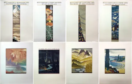 Illustriertes Buch Schmied - Paul Fort : LES BALLADES FRANÇAISES. Montagne, Forêt, plaine, mer (1927)‎ 