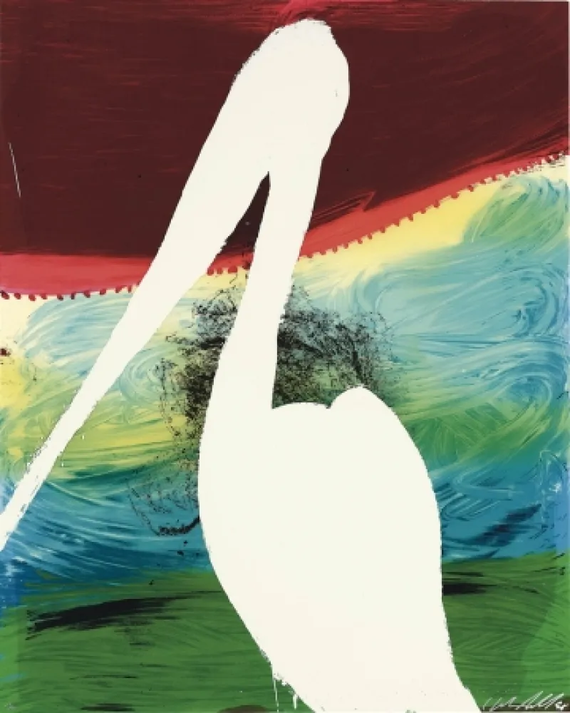 Siebdruck Schnabel - Guiseppe (Brooding on the vast Abyss)