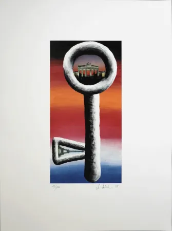 Lithographie Schulze - La Clef, 1995 - Hand-signed!