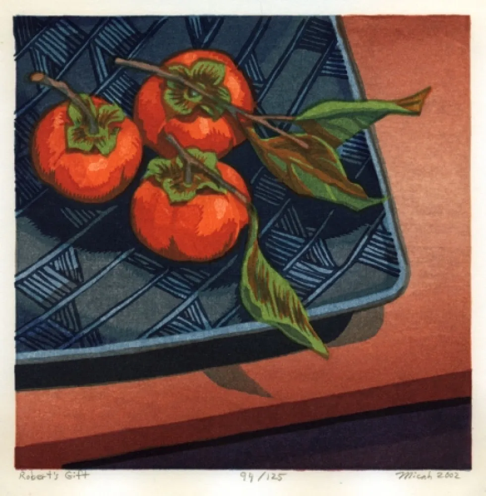 Holzschnitt Schwaberow - Robert's Gift