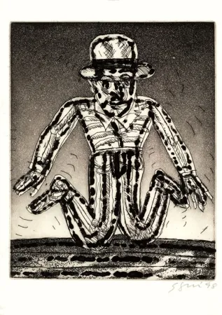 Radierung Und Aquatinta Segui - Autoportrait 