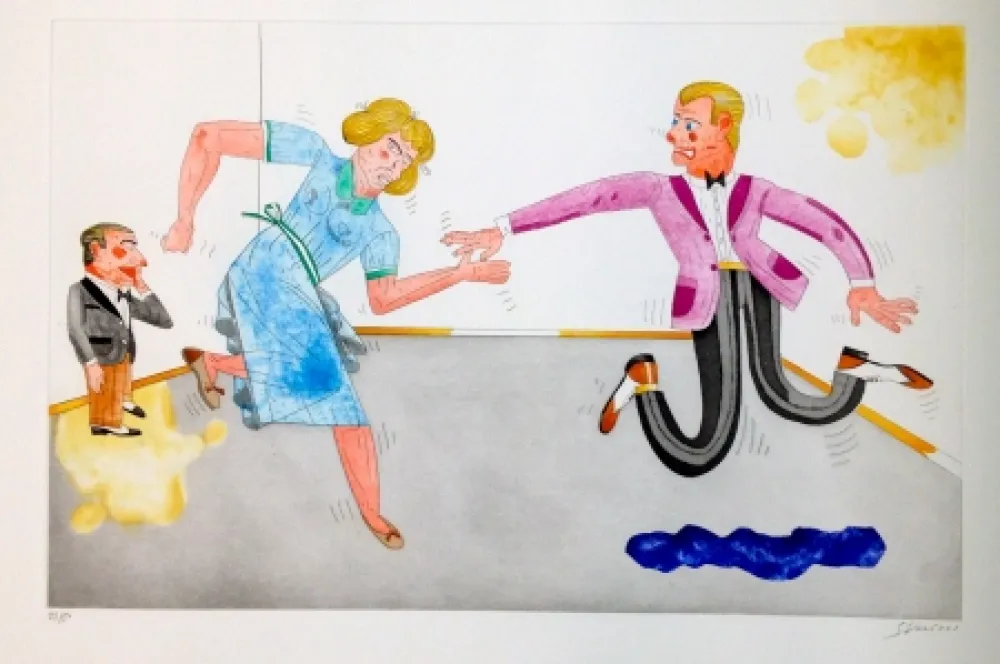 Radierung Und Aquatinta Segui - Be-bop