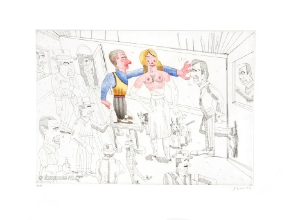 Radierung Und Aquatinta Segui - Bochincheros