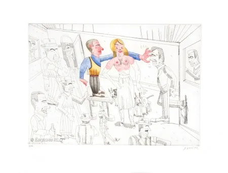 Radierung Und Aquatinta Segui - Bochincheros