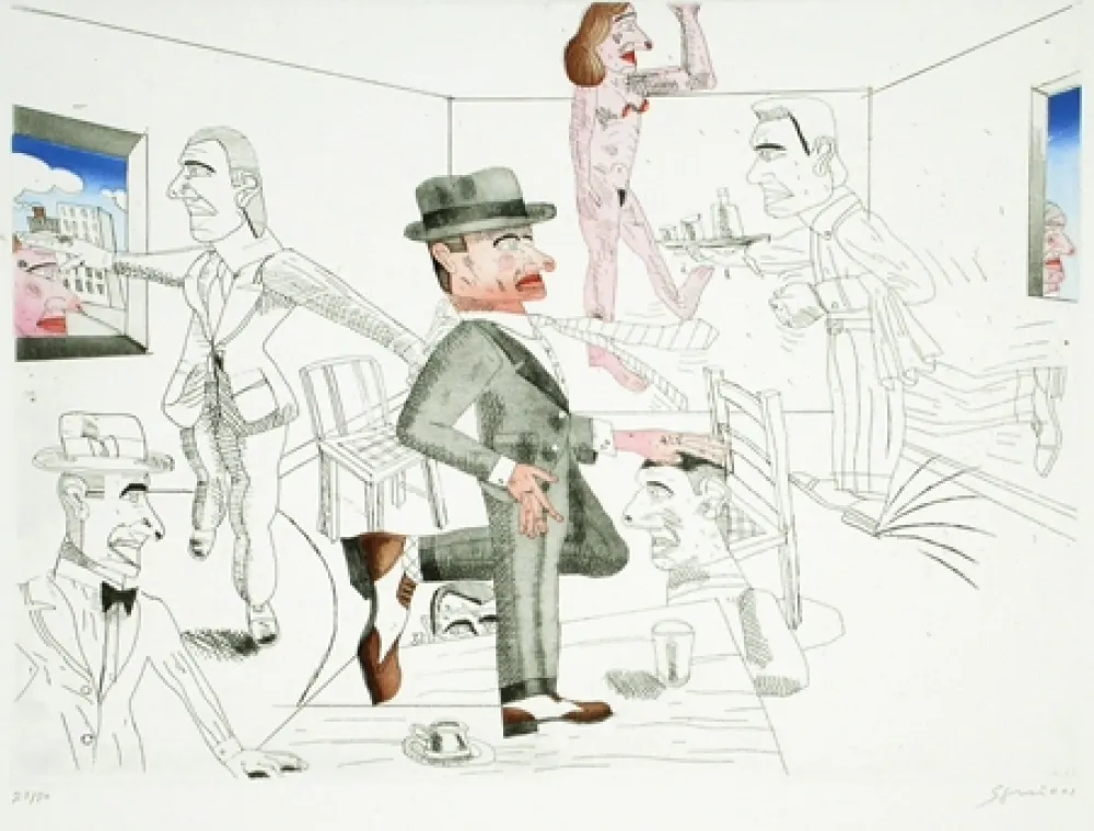 Radierung Und Aquatinta Segui - Después de Algunos Copas