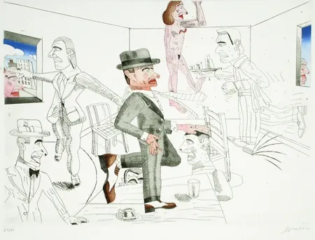 Radierung Und Aquatinta Segui - Después de Algunos Copas