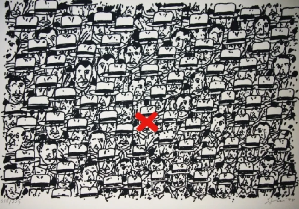 Lithographie Segui - Pour le peuple africain