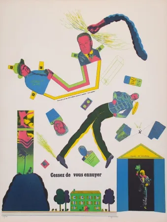 Lithographie Segui - Sans Démagogie