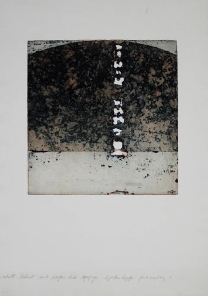 Radierung Und Aquatinta Sensen - Atoll-Detail