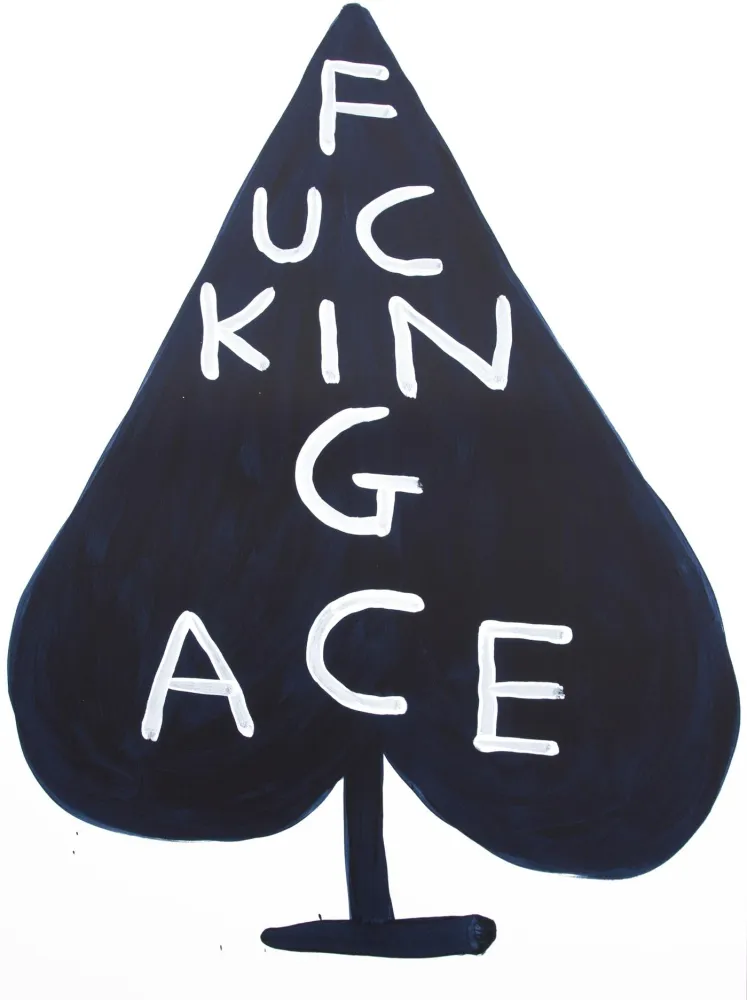 Siebdruck Shrigley - Fucking Ace