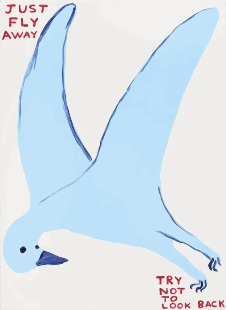 Siebdruck Shrigley - Just fly away