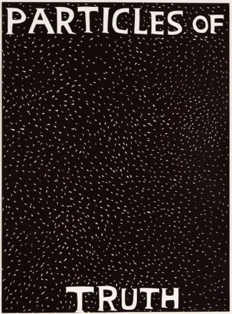 Linolschnitt Shrigley - Particles of Truth