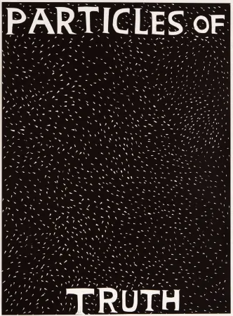 Linolschnitt Shrigley - Particles of Truth