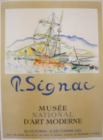 Plakat Signac - Affiche exposition Musée d'art moderne