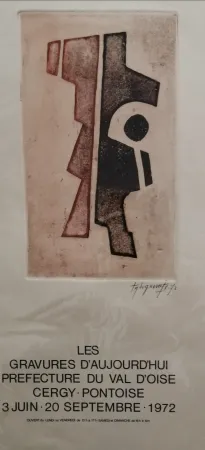 Radierung Signovert - Gravures d'aujurd'hui - Cergy Pontoise