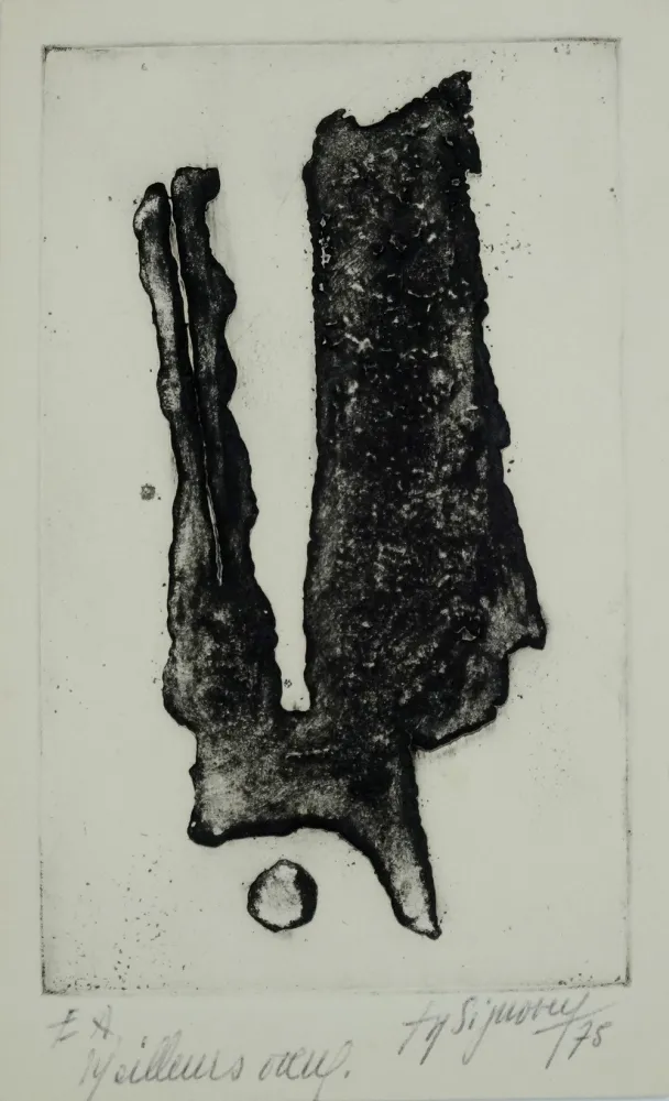 Radierung Signovert - Signe