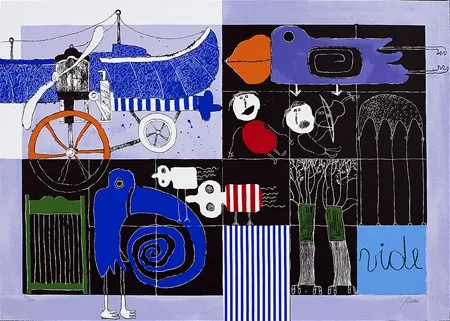 Siebdruck Silvain - The Blind Bird 